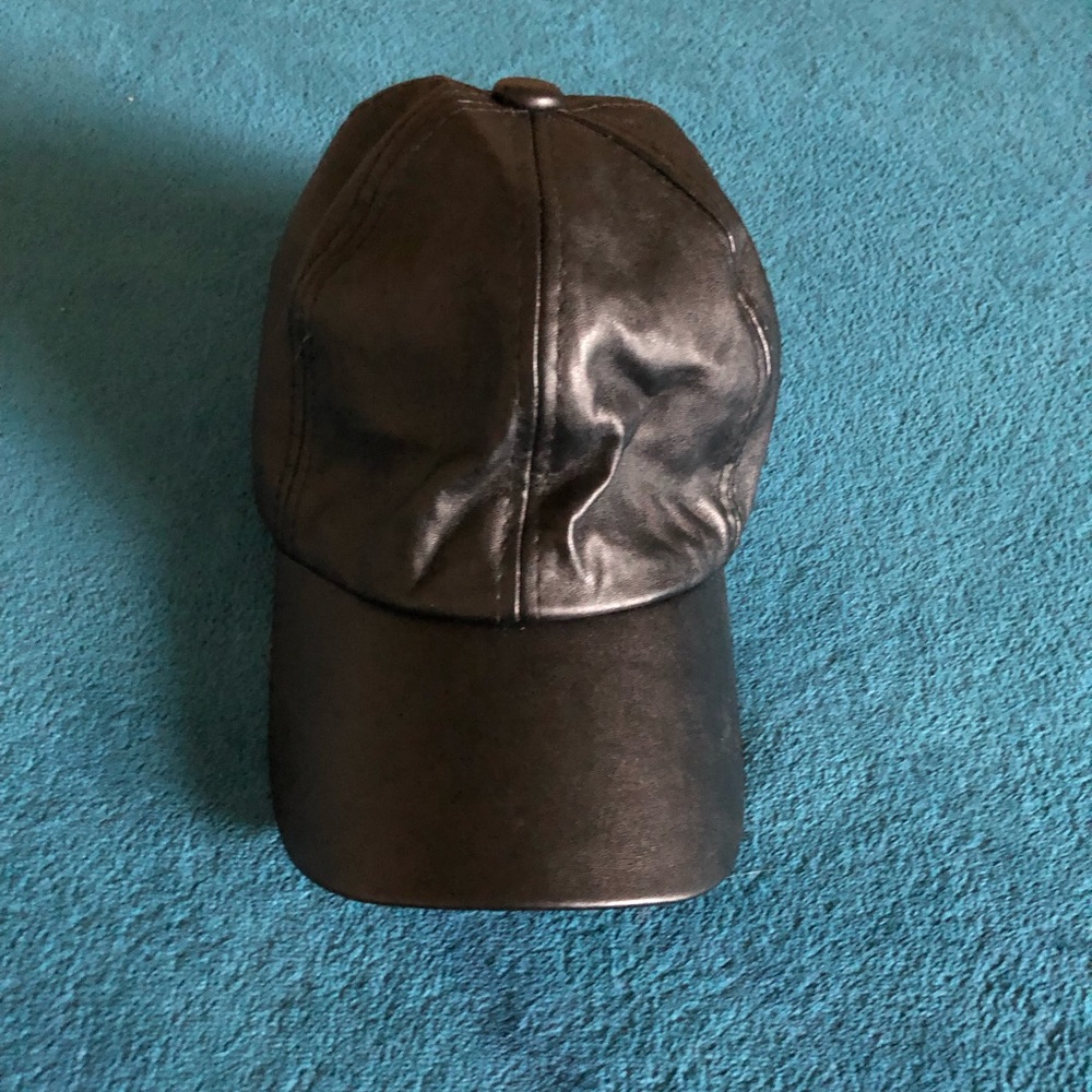 Faux Leather Cap